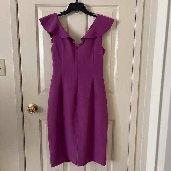 NEW Lauren Ralph Lauren Purple Dress Size 8 - Picture 6 of 8